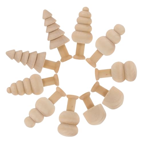 Hemobllo 10 Stück Teiliges Mini Holzpilze und Bäumchen für DIY Bastelprojekte Naturbelassene Holzfiguren mit Glatten Kanten als Tischdekoration Bemalbar für Partyaccessoires Hemobllo 10 Stück Teiliges Mini Holzpilze und Bäumchen für DIY Bastelprojekte Naturbelassene Holzfiguren mit Glatten Kanten als Tischdekoration Bemalbar für Partyaccessoires von Hemobllo