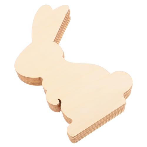 Hemobllo 10 Stück Teiliges Osterhasen Holzscheiben Unfertige Holzstücke zum Bemalen DIY Osterdekoration Geschenkidee für Frauen Hemobllo 10 Stück Teiliges Osterhasen Holzscheiben Unfertige Holzstücke zum Bemalen DIY Osterdekoration Geschenkidee für Frauen von Hemobllo