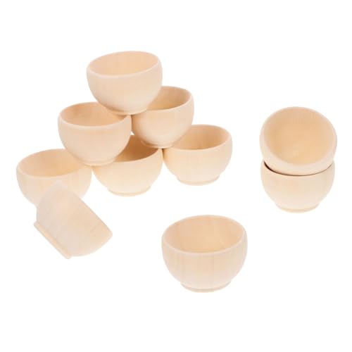 Hemobllo 10 Stück Teiliges Runde Blanko Holzschalen Naturbelassenem Holz DIY Bastelholz für Kreative Bemalung Glatte Oberfläche für Dekoration und Handwerksprojekte Hemobllo 10 Stück Teiliges Runde Blanko Holzschalen Naturbelassenem Holz DIY Bastelholz für Kreative Bemalung Glatte Oberfläche für Dekoration und Handwerksprojekte von Hemobllo