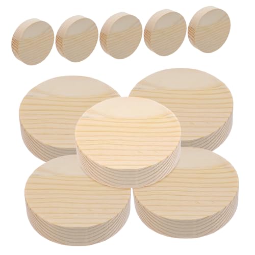 Hemobllo 10 Stück Teiliges Runde Holzscheiben Naturbelassenem Kiefernholz Handbemalbare Bastelchips für DIY Dekorationen Geeignet für Jungen und Mädchen Glatte Oberfläche Vielseitig Hemobllo 10 Stück Teiliges Runde Holzscheiben Naturbelassenem Kiefernholz Handbemalbare Bastelchips für DIY Dekorationen Geeignet für Jungen und Mädchen Glatte Oberfläche Vielseitig von Hemobllo