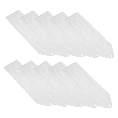 Hemobllo 10 Stück Teiliges Transparentes PVC Lesezeichen Schutzset mit Loch Langlebige Buchzeichenhüllen Organizer Klare Schutzhüllen für Schüler Leser und Geschenkideen von Hemobllo