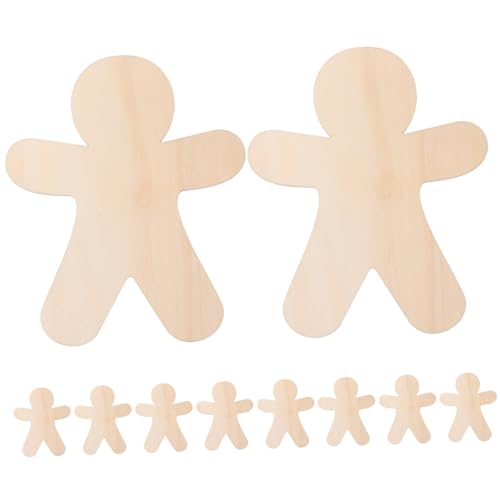 Hemobllo 10 Stück Teiliges Unbehandelte Holz Lebkuchenmann Anhänger Glatte Oberfläche Langlebig Naturbelassen für DIY Weihnachtsbaum Deko und Festliche Bastelprojekte Hemobllo 10 Stück Teiliges Unbehandelte Holz Lebkuchenmann Anhänger Glatte Oberfläche Langlebig Naturbelassen für DIY Weihnachtsbaum Deko und Festliche Bastelprojekte von Hemobllo