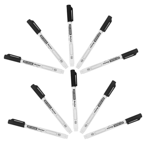 Hemobllo 10 Stück Teiliges Whiteboard Marker Pen Spitze Abwischbar Schreibmarker für Schule Büro Lehrer Leicht Sicher Glatt Schreibend für Whiteboard Notizen und Markierungen von Hemobllo