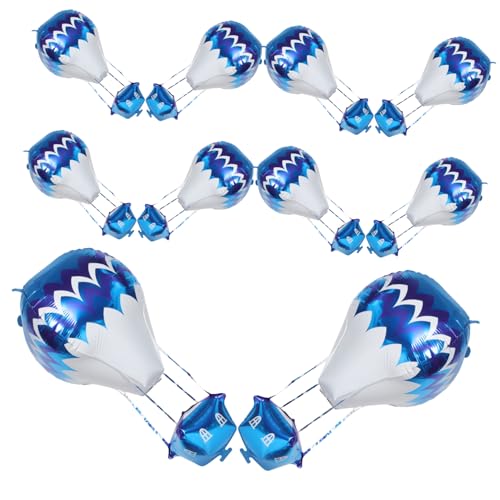 Hemobllo 10 Stücke Aluminium Film Ballon Heißluftballon Dekorationen Heißluftballon Party Dekorationen Blau Hemobllo 10 Stücke Aluminium Film Ballon Heißluftballon Dekorationen Heißluftballon Party Dekorationen Blau von Hemobllo