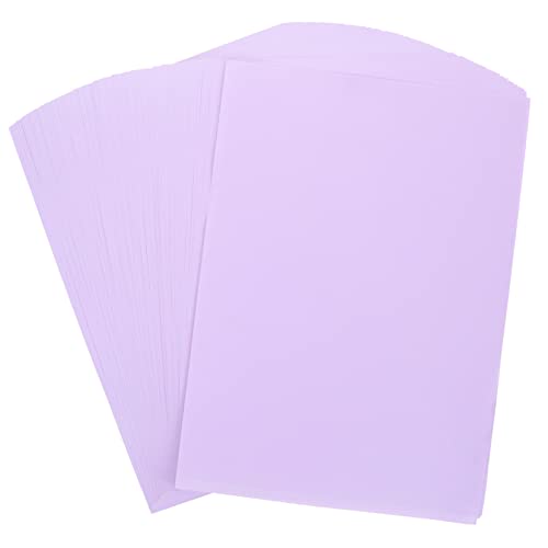 Hemobllo 100 Blatt Farbiges Bastelpapier M² Pastellviolett Multifunktional Bedruckbar für Origami Scrapbooking DIY und Schulprojekte Reißfest und Sicher für Kreative Handarbeiten von Hemobllo