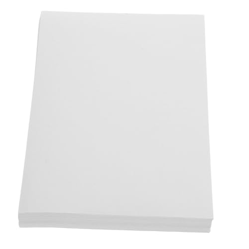 Hemobllo 100 Blatt Mattes Selbstklebendes Wasserfestes Vinyl Aufkleberpapier Blanko Etikettenpapier für Tintenstrahldrucker Reißfest Kratzfest Vielseitig Verwendbar für Büro Schule und von Hemobllo