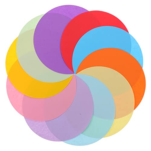 Hemobllo 100 Blatt Rundes Farbiges Origami Papier Farben Doppelseitig Robustes Bastelpapier für DIY Handarbeit Malpapier für Faltkunst Partydekoration und Geschenkideen von Hemobllo