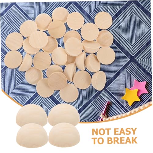 Hemobllo 100 Stück Halbkugel Holzperlen Naturbelassen DIY Bastelmaterial für Schmuck Girlanden Handwerk und Dekoration Unbehandelte Holzhalbkugeln für Kreative Heimdeko Hemobllo 100 Stück Halbkugel Holzperlen Naturbelassen DIY Bastelmaterial für Schmuck Girlanden Handwerk und Dekoration Unbehandelte Holzhalbkugeln für Kreative Heimdeko von Hemobllo