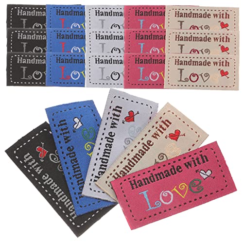 Hemobllo 100 Stück Handgemachte Baumwoll Etiketten für DIY Kleidung und Accessoires Langlebige Labels zum Annähen Geeignet für Stricken Taschen Pullover Vielseitige Stoffetiketten für Hemobllo 100 Stück Handgemachte Baumwoll Etiketten für DIY Kleidung und Accessoires Langlebige Labels zum Annähen Geeignet für Stricken Taschen Pullover Vielseitige Stoffetiketten für von Hemobllo