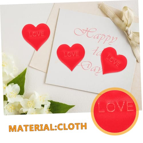 Hemobllo 100 Stück Herzförmige Schwammblüten Konfetti Romantische Tischdeko Für Valentinstag Hochzeit Party Zimmerdekoration Rot von Hemobllo