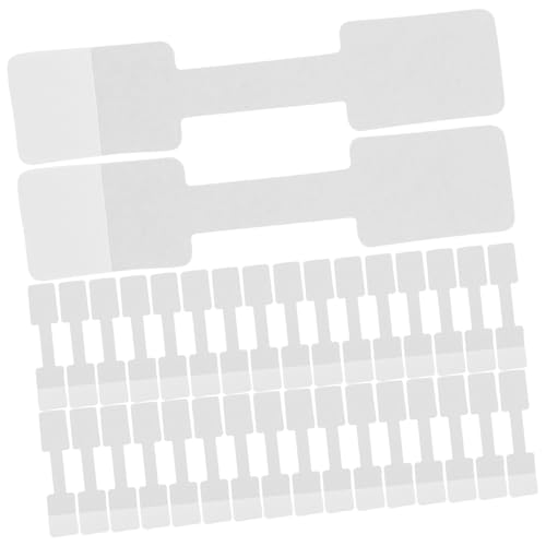 Hemobllo 100 Stück Preisschildpapier Aufkleber Schmuck Tag Schmuckanhänger Für Die Preisgestaltung Tags Für Die Kennzeichnung Ringetikettenpapier Preisschilder Armband-tags Weiß von Hemobllo