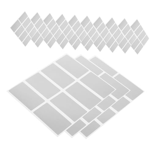 Hemobllo 100 Stück Scratch Off Sticker DIY Rubbellose zum Selbermachen für Geburtstag Party Favors mit Glänzendem Silberfolie Einfache Anwendung für Spiel und Belohnung von Hemobllo
