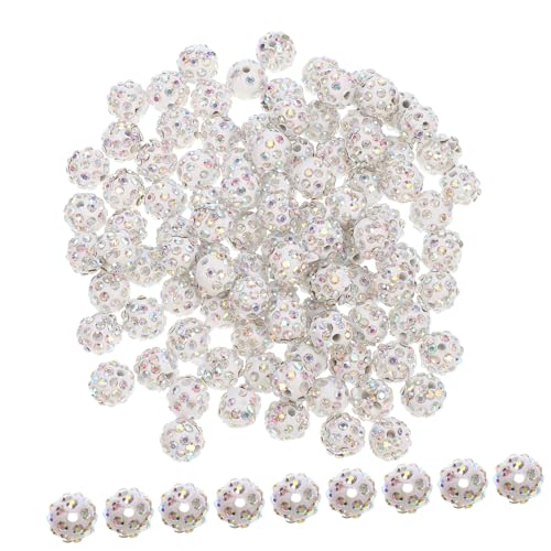 Hemobllo 100 Stück Strassperlen DIY Schmuckperlen für Armbänder und Halsketten Bastelperlen mit Funkelnden Spacer Beads für Kreative Schmuckherstellung Hemobllo 100 Stück Strassperlen DIY Schmuckperlen für Armbänder und Halsketten Bastelperlen mit Funkelnden Spacer Beads für Kreative Schmuckherstellung von Hemobllo