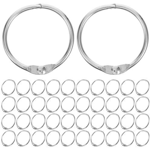 Hemobllo 100Stücke Buchringe für Lose DIY Notizblockringe Ringbinder für Karteikarten Langlebig und Leicht zu Öffnen für Handarbeiten und Organisation Hemobllo 100Stücke Buchringe für Lose DIY Notizblockringe Ringbinder für Karteikarten Langlebig und Leicht zu Öffnen für Handarbeiten und Organisation von Hemobllo