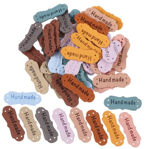 Hemobllo 100Stücke PU Leder Etiketten Farben Handgeprägte Labels für DIY zum Annähen zur Dekoration von Kleidung Taschen und Mehr Vielseitige Bastelaccessoires Hemobllo 100Stücke PU Leder Etiketten Farben Handgeprägte Labels für DIY zum Annähen zur Dekoration von Kleidung Taschen und Mehr Vielseitige Bastelaccessoires von Hemobllo