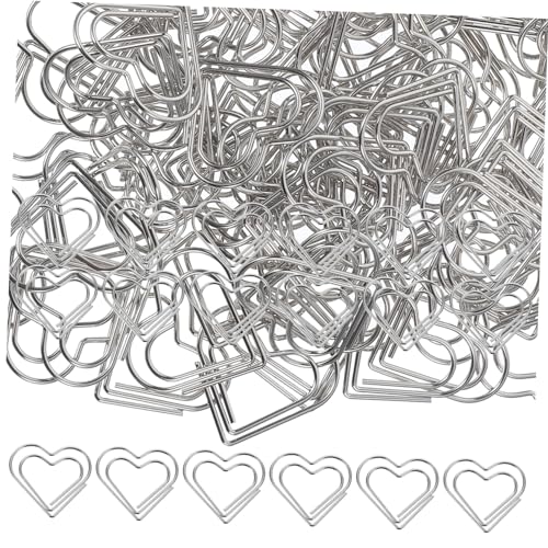 Hemobllo 100Stücke Papierclips Kleine Kreative Büroklammern aus Metall für Dokumente Home Office und Schule Organisieren und Dekorieren von Notizen und Kalendern Hemobllo 100Stücke Papierclips Kleine Kreative Büroklammern aus Metall für Dokumente Home Office und Schule Organisieren und Dekorieren von Notizen und Kalendern von Hemobllo