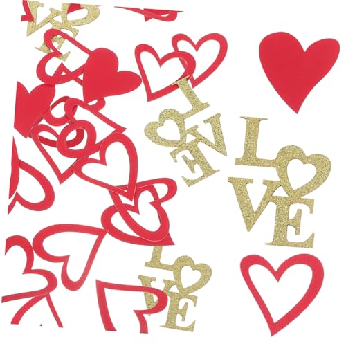 Hemobllo 100Stücke Valentinstag Konfetti Aus Papier Dekoratives Konfetti Für Hochzeiten Jubiläen Und Feiern Romantische Party Dekoration von Hemobllo
