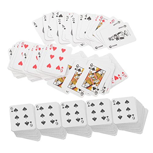Hemobllo 10Sätze Pokerkarten Teiliges Kartenspiel für Spaßige Spielkarten für Partys und Wettbewerbe Robuste Langlebige Spielkarten für Kreative Spiele und von Hemobllo