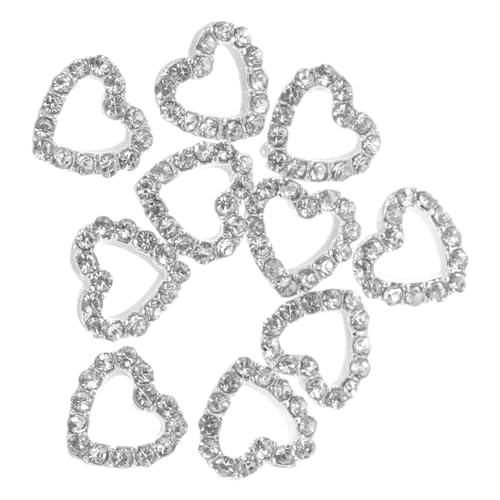 Hemobllo 10Stücke Herzform Nagelschütze Nageldesign Charms Nägel Dekoration für Maniküre DIY Nagelkunst Zubehör für Persönliche und Professionelle Anwendungen Hemobllo 10Stücke Herzform Nagelschütze Nageldesign Charms Nägel Dekoration für Maniküre DIY Nagelkunst Zubehör für Persönliche und Professionelle Anwendungen von Hemobllo