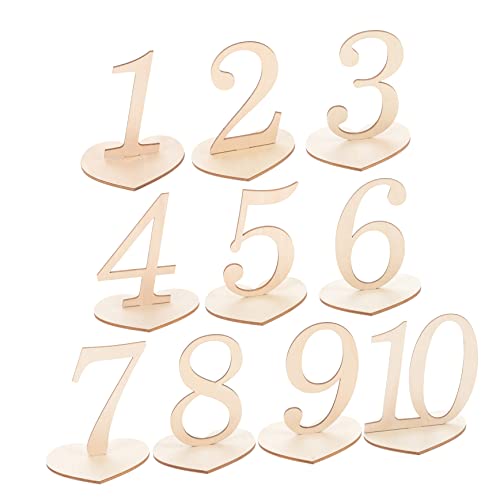 Hemobllo 10Stücke Hochzeit Tischnummern Herz Basis Holz Tischnummern für Hochzeitsfeier Veranstaltungen Langlebig Kreative Tischdekoration Hemobllo 10Stücke Hochzeit Tischnummern Herz Basis Holz Tischnummern für Hochzeitsfeier Veranstaltungen Langlebig Kreative Tischdekoration von Hemobllo
