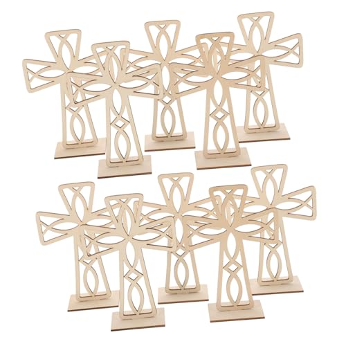 Hemobllo 10Stücke Holz Religiöse Holzkreuze für DIY Bastelprojekte Vielseitige Tischdeko für Zuhause Büro und Schule Künstlerisch und Rustikal Gestaltet Kompakt Hemobllo 10Stücke Holz Religiöse Holzkreuze für DIY Bastelprojekte Vielseitige Tischdeko für Zuhause Büro und Schule Künstlerisch und Rustikal Gestaltet Kompakt von Hemobllo