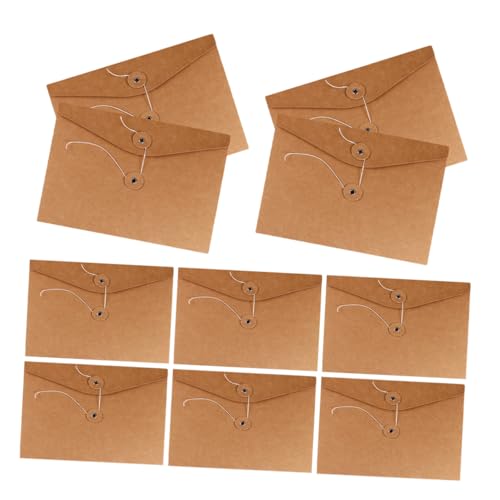 Hemobllo 10Stücke Kraftpapier Dokumententaschen Retro Aktenumschläge aus Einfache Verschlussmechanik für Büro und Zuhause Aufbewahrungslösung für Ihre Hemobllo 10Stücke Kraftpapier Dokumententaschen Retro Aktenumschläge aus Einfache Verschlussmechanik für Büro und Zuhause Aufbewahrungslösung für Ihre von Hemobllo
