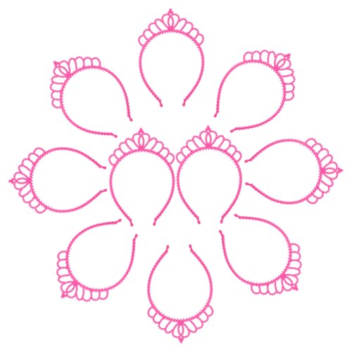 Hemobllo 10Stücke Rosa Stirnbänder Haaraccessoires Für Geburtstagsfeiern Und Besondere Anlässe Leuchtendem Für Einen Zauberhaften Look von Hemobllo
