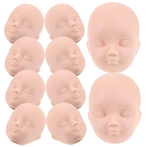 Hemobllo 10Stücke Teiliges Puppenköpfe für DIY Handgefertigte zum Make Up Glatte Oberfläche für Bastelprojekte Puppenreparatur und Kreative Dekoration Hemobllo 10Stücke Teiliges Puppenköpfe für DIY Handgefertigte zum Make Up Glatte Oberfläche für Bastelprojekte Puppenreparatur und Kreative Dekoration von Hemobllo