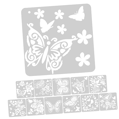 Hemobllo 12 Blatt Teiliges Wiederverwendbarer Schmetterlings Schablonen aus Hohles Design Vielseitig für Wandgestaltung Malerei DIY Handwerk Geeignet für Pigment Kreide Marker Hemobllo 12 Blatt Teiliges Wiederverwendbarer Schmetterlings Schablonen aus Hohles Design Vielseitig für Wandgestaltung Malerei DIY Handwerk Geeignet für Pigment Kreide Marker von Hemobllo