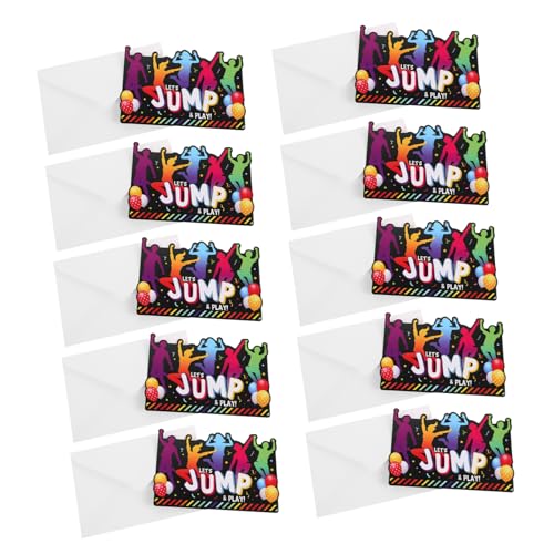 Hemobllo 12 Sätze Party-einladungskarte Einladungen Zur Weihnachtsfeier Geburtstagskarten Für Vip-einladungen Gruselige Geburtstagseinladungen Skateboard-einladungen Papier Schwarz von Hemobllo
