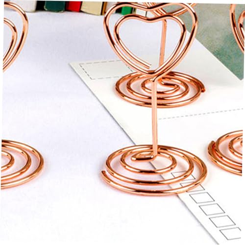Hemobllo 12 Stück Teiliges Herzförmige Tischkartenhalter aus Metall Roségold Stabile Fotohalter und Platzkartenständer für Hochzeit Geburtstag und Party Elegante Memo und Menükartenclips Hemobllo 12 Stück Teiliges Herzförmige Tischkartenhalter aus Metall Roségold Stabile Fotohalter und Platzkartenständer für Hochzeit Geburtstag und Party Elegante Memo und Menükartenclips von Hemobllo