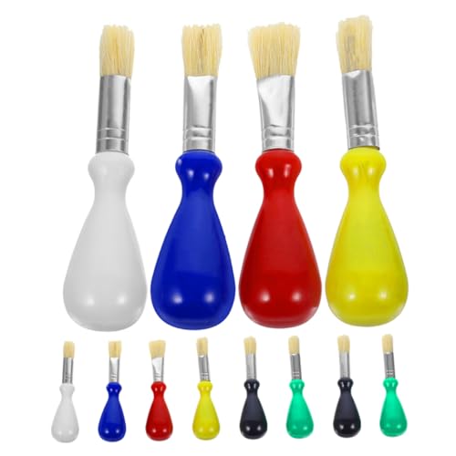 Hemobllo 12 Stück Teiliges Pinsel mit Ergonomischem Griff Borsten aus Schweineborste Vielseitig Einsetzbar für Öl Aquarell und Wasserfarben Robust und Langlebig für Kreative Malprojekte Hemobllo 12 Stück Teiliges Pinsel mit Ergonomischem Griff Borsten aus Schweineborste Vielseitig Einsetzbar für Öl Aquarell und Wasserfarben Robust und Langlebig für Kreative Malprojekte von Hemobllo