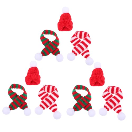 Hemobllo 12 Stück Teiliges Weihnachtsflaschen Dekoration mit Gestrickten Mini Mützen und Rot Weiß Grünen Schals Weihnachtliche Flaschenhüllen Gemütliche Weihnachtsdeko für Festessen und Hemobllo 12 Stück Teiliges Weihnachtsflaschen Dekoration mit Gestrickten Mini Mützen und Rot Weiß Grünen Schals Weihnachtliche Flaschenhüllen Gemütliche Weihnachtsdeko für Festessen und von Hemobllo