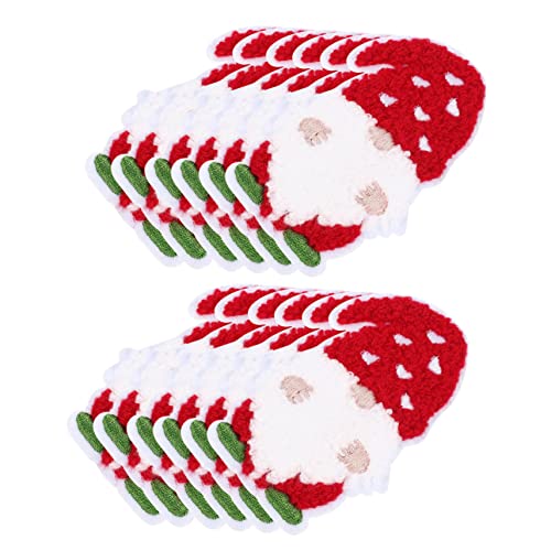Hemobllo 12 Stück Weihnachtsmotive Aufnäher aus Polyester für DIY Kleidung Reparatur und Dekoration Kompakte Stickpatches für Jacken Taschen Hüte Hautfreundlich und Langlebig von Hemobllo