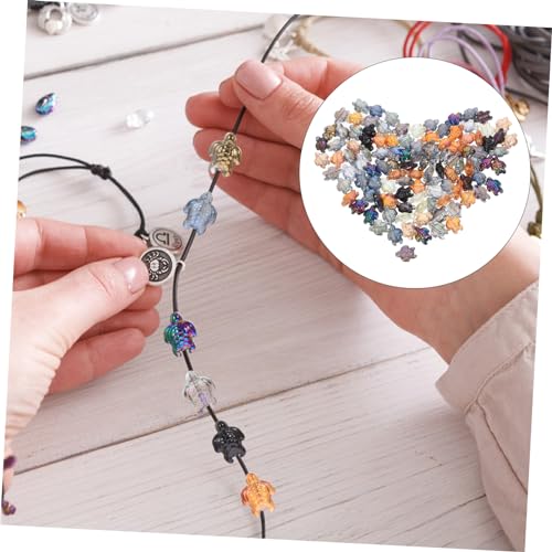 Hemobllo 120 Stück Teiliges Glasperlen Schildkrötenform Bunte Kristall DIY Perlen Schmuckherstellung Lose Spacer Perlen für Armbänder Basteln Hemobllo 120 Stück Teiliges Glasperlen Schildkrötenform Bunte Kristall DIY Perlen Schmuckherstellung Lose Spacer Perlen für Armbänder Basteln von Hemobllo