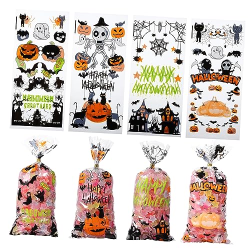 Hemobllo 120Stücke Halloween Süßigkeitstüten aus Kunststoff mit Bindebändern Durchsichtige Halloween Taschen für Party Süßigkeiten und für Halloween Feiern Hemobllo 120Stücke Halloween Süßigkeitstüten aus Kunststoff mit Bindebändern Durchsichtige Halloween Taschen für Party Süßigkeiten und für Halloween Feiern von Hemobllo