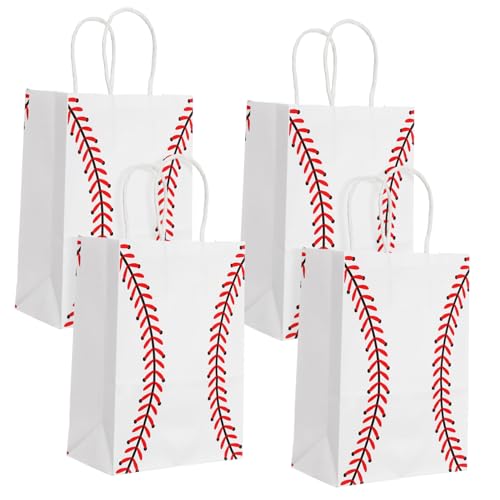 Hemobllo 12Stücke Baseball Geschenktüten aus Kraftpapier Süßigkeiten und Geschenkverpackung für Baseball Partys Robuste und Wiederverwendbare Taschen mit Baseball Hemobllo 12Stücke Baseball Geschenktüten aus Kraftpapier Süßigkeiten und Geschenkverpackung für Baseball Partys Robuste und Wiederverwendbare Taschen mit Baseball von Hemobllo