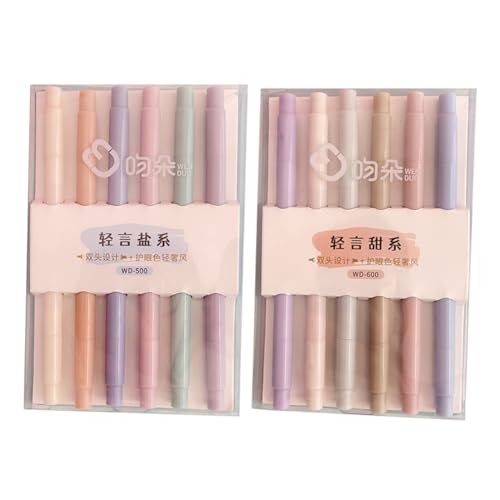 Hemobllo 12Stücke Pastell Highlighter Marker Multifunktionale Buchmarker für Büro Bequeme und Textmarker Sanften für Kreative Projekte Notizen Hemobllo 12Stücke Pastell Highlighter Marker Multifunktionale Buchmarker für Büro Bequeme und Textmarker Sanften für Kreative Projekte Notizen von Hemobllo