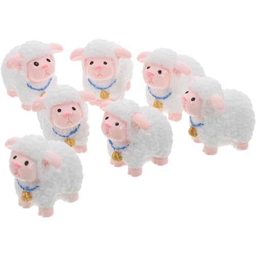Hemobllo 12stücke Miniatur Schaf Figuren Resin Niedliche Garten Deko Für Mikrolandschaften Kuchen Topper Für Feengärten Und Terrarien Für -projekte Und Tischdekoration von Hemobllo