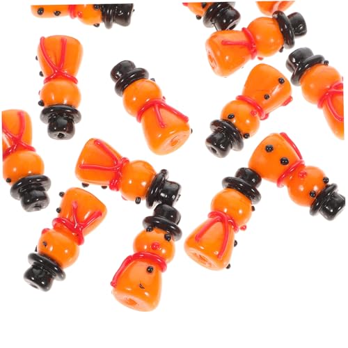 Hemobllo 15 Stück Teiliges Glasperlen Weihnachts Deko Schmuckherstellung DIY Armband Ohrschmuck Bastelperlen mit Glatter Oberfläche Langlebig Stilvolle Weihnachtsdeko für Bastelfans von Hemobllo