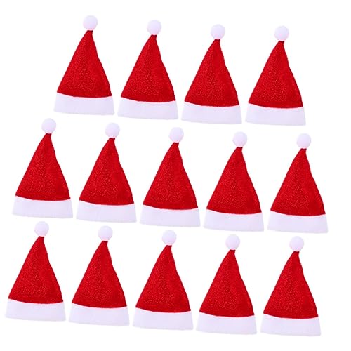 Hemobllo 15 Stück Teiliges Mini Weihnachtsmützen Miniatur Santa Hüte für Flaschen und Lollipop Dekoration Weihnachtsdeko Zubehör für Party Kreative Weihnachtsbaum und Geschenkverzierung Hemobllo 15 Stück Teiliges Mini Weihnachtsmützen Miniatur Santa Hüte für Flaschen und Lollipop Dekoration Weihnachtsdeko Zubehör für Party Kreative Weihnachtsbaum und Geschenkverzierung von Hemobllo