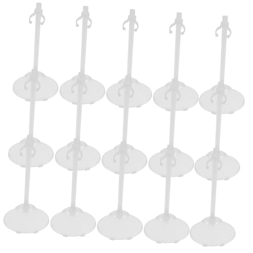 Hemobllo 15Stücke Puppenständer Verstellbar und Transparent für Puppen Display Stabil und Langlebig für Regale und Tischplatten für Verschiedene Figuren und Modelle von Hemobllo