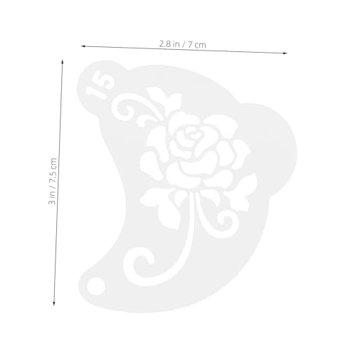 Hemobllo 16 Stück Teiliges Face Paint Stencils aus Kunststoff Vielseitige Malvorlagen für Gesicht DIY Wand und Dekorationsprojekte Wiederverwendbar Hollow out Schablonen für Kreative von Hemobllo