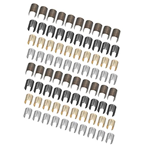 Hemobllo 160Stücke Lederseilclips mit Quasten und Eisenverschluss Zylindrisches Lesezeichen für DIY Projekte und Taschenzubehör Farben Gunmetal Hemobllo 160Stücke Lederseilclips mit Quasten und Eisenverschluss Zylindrisches Lesezeichen für DIY Projekte und Taschenzubehör Farben Gunmetal von Hemobllo