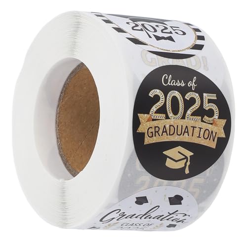 Hemobllo 1Rolle Abschlussaufkleber Selbstklebende für Graduierung Kreative Hut Aufkleber für Feierlichkeiten und Dekoration pro Einzigartiges Design von Hemobllo