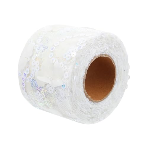 Hemobllo 1Rolle DIY Floral Ribbon Weißes Dekoratives Band für Handwerksprojekte Geschenkverpackungen Haaraccessoires und Blumenarrangements Hochwertiges Vielseitiges von Hemobllo