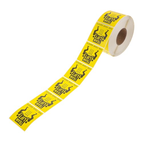 Hemobllo 1Rolle Team Lift Aufkleber für Schwere Pakete Selbstklebende Versandetiketten zur Warnung vor Schweren Gegenständen für Umzug Hemobllo 1Rolle Team Lift Aufkleber für Schwere Pakete Selbstklebende Versandetiketten zur Warnung vor Schweren Gegenständen für Umzug von Hemobllo