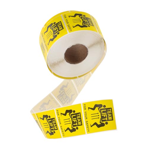 Hemobllo 1Rolle Team Lift Vorsicht Aufkleber Rolle Selbstklebend Schweres Versandetikett für Transport Lager Sichere Befestigung Sicherheitswarnung Hemobllo 1Rolle Team Lift Vorsicht Aufkleber Rolle Selbstklebend Schweres Versandetikett für Transport Lager Sichere Befestigung Sicherheitswarnung von Hemobllo