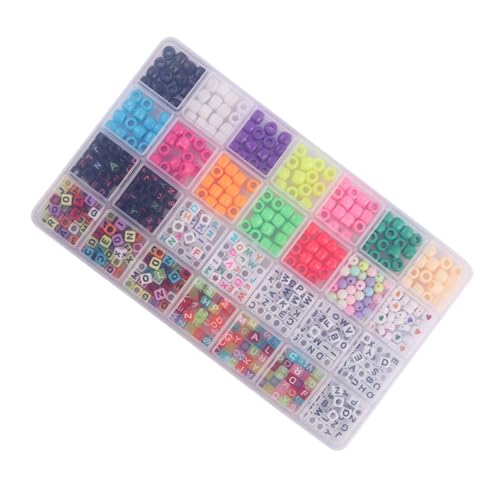Hemobllo 1Satz Acryl Buchstabenperlen Große Perlen für DIY Armband und Halsketten Bastelprojekte Dekorative Buchstabenperlen für Schmuckherstellung von Hemobllo
