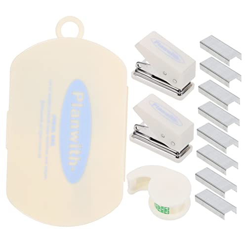 Hemobllo 1Satz Hefter mit Heftklammern Multifunktionales Scrapbooking Werkzeug Kit Heftgerät und Klebebandspender für DIY Scrapbooking und Bürobedarf von Hemobllo